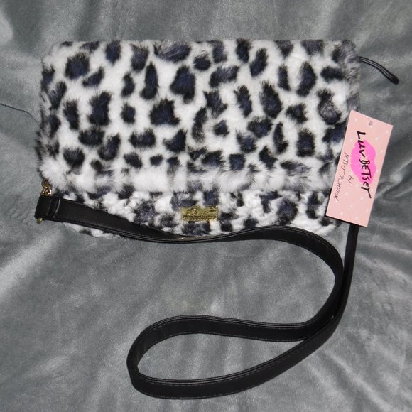 Betsey Johnson Handbags - Betsey Johnson Jayla Leopard Faux Fur Bag